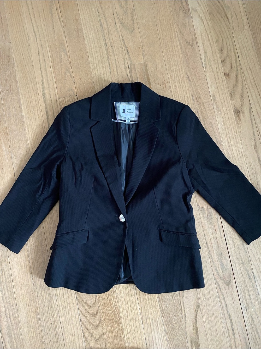 Jules & Leopold Black Women's Single-Button Blazer